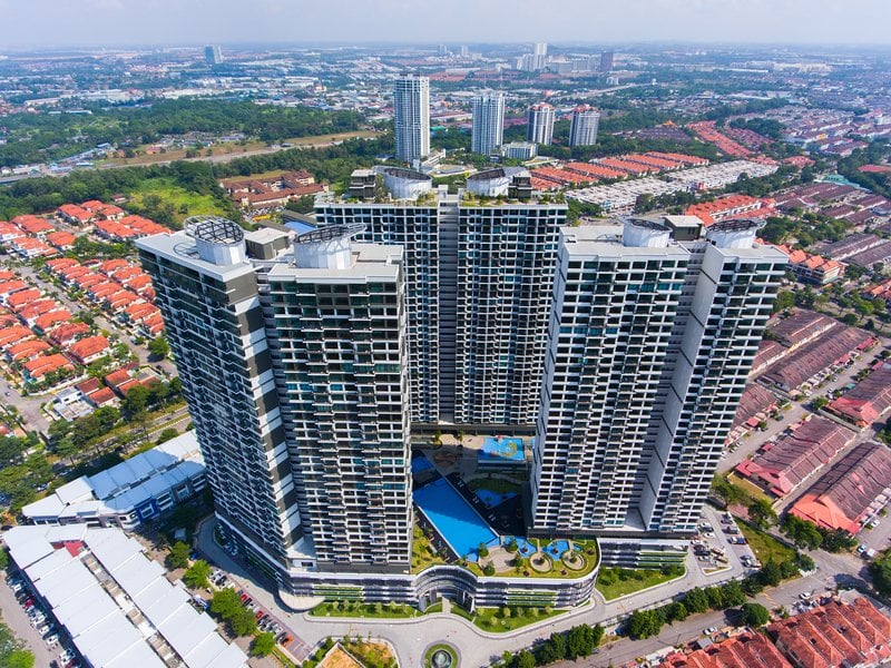 Jual Kondominium Taman Molek Johor Bahru - foto bangunan sebenar Molek Regency